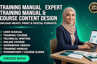 create training manuals, user manuals, and sops for businesses