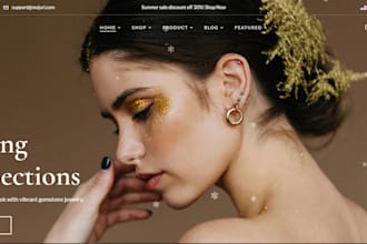 design shopify clothing store, jewelry store, fashion website, boutique store