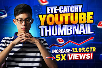 design eye catching youtube thumbnail