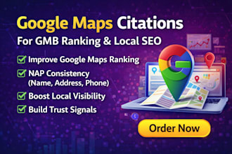 build google maps citations for gmb ranking and local SEO