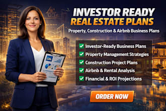 investor ready real estate property management airbnb construction business plan