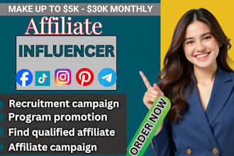 recruit targeted affiliates to grow your affiliate program