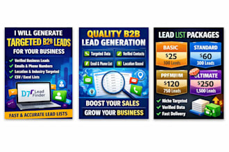 create verified b2b lead lists