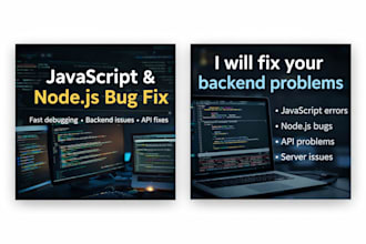 fix javascript, node js, react or api bugs fast