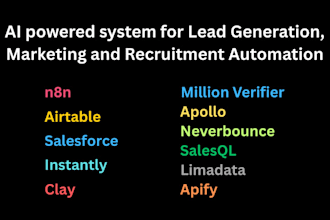 make ai powered system for lead generation, marketing and recruitment automation