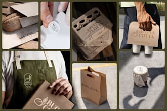 design minimalist logo, brand identity and branding kit