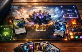 design custom version of magic the gathering  card edh mtg commander in deck