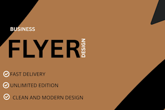 design a professional and visually custom flyer