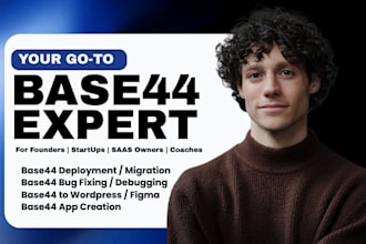 base44 expert migrate base44 to wordpress base44 web app base44 bug fixing
