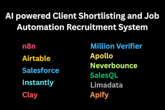 build ai powered client shortlisting and job automation recruitment system