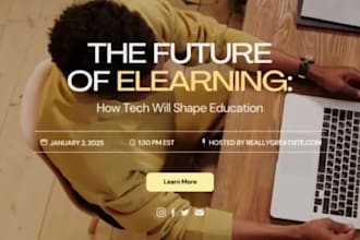 create a good looking e learning website, udemy, and more