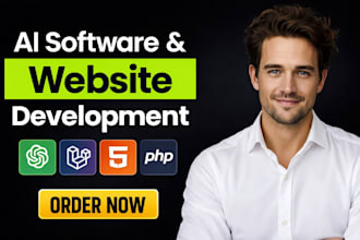 be your ai developer for ai website, ai saas app, ai chatbot and custom software