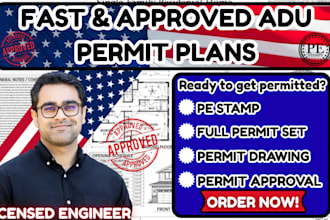 ca,la,oh,wa,mi full permit set ,adu permit approval ,sunroom ,garage conversion