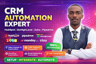 setup hubspot pipedrive gohighlevel zoho crm monday clay apollo zapier