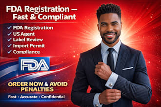 handle fda registration US agent label review import permit compliance