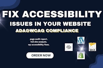 fix ada and wcag compliance, accessibility issues, on your website