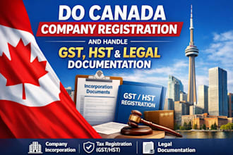 do canada company registration, bn gst, hst, federal or provincial incorporation