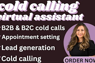 do cold calling telemarketing virtual assistant for US UK canada