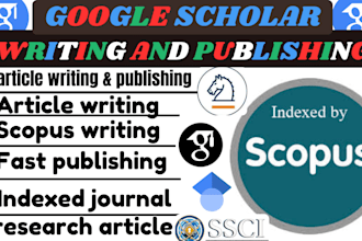 write and publish a research article in google scholar and scopus journal