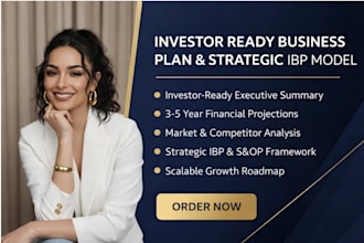 write an investor ready business plan and strategic ibp model