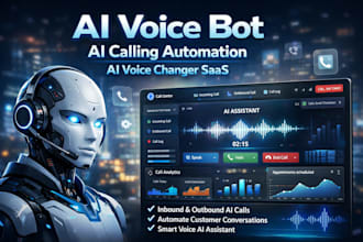 create ai voice bot, ai voice changer, ai calling automation saas web app