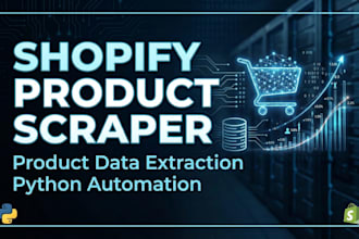 scrape shopify product data from any store using python