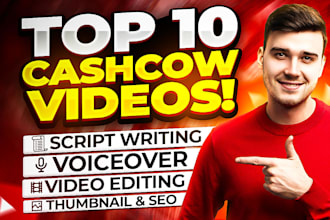 edit faceless youtube automation cashcow videos professional