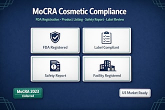 do mocra cosmetic registration, fda compliance and label review