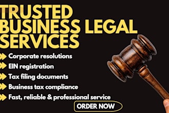 draft your corporate resolutions and ein or tax registration documents