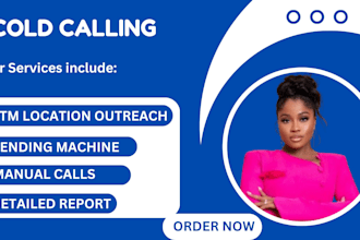 do cold calling for vending machine and atm location outreach