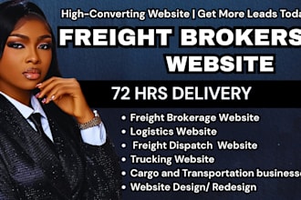 freight brokers website logistics, trucking website freight brokers landing page