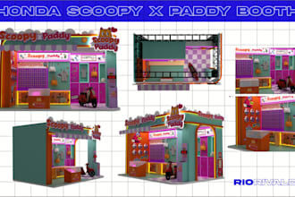 3d awesome booth for event