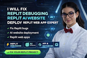 fix replit debugging replit ai website deploy replit web app expert