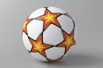 design custom 2d and 3d football and 3d football animation