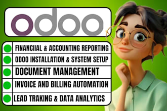 setup, install and develop  odoo erp module with automation, sales and inventory