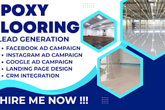 generate exclusive epoxy flooring leads, epoxy flooring facebook ads google ads