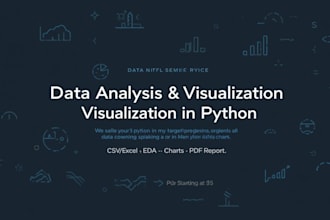 data analysis and create