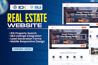 design a real estate wordpress website with idx integration