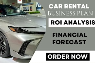 create a car rental business plan with ROI analysis financial forecast