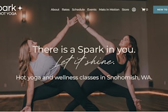 create aba therapy life coaching website redesign yoga squarespace website