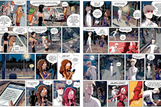 be comic artist comic colorist webtoon comic graphic novel 90s vintage comic art