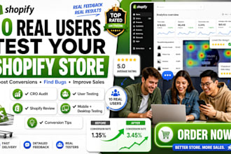 shopify app testing QA review shopify website audit usability test