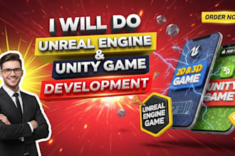 do unity game development for 2d 3d mobile game android ios pc multiplayer