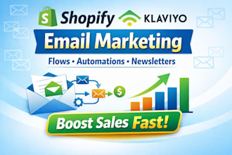 shopify klaviyo email marketing setup flows automations newsletter design