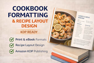 design cookbook recipe book design amazon kindle meal plan cover for amazon KDP