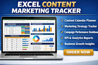 create excel content marketing tracker strategy planner spreadsheet goal tracker