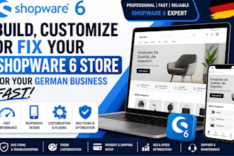 build customize or fix your shopware6 store for your german business themes fast