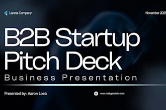 create mvp startup pitch deck investor ready b2b startup pitch deck saas deck