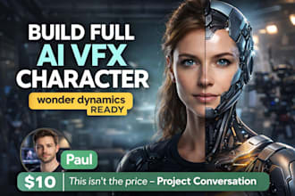 build full ai vfx character from model to wonder dynamics ready
