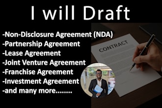 draft custom legal contracts and agreements for you